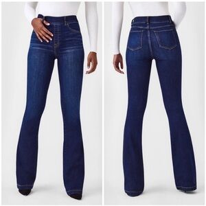 SPANX Tall Flare Jeans in Midnight Shade Wash Pull On Size XS